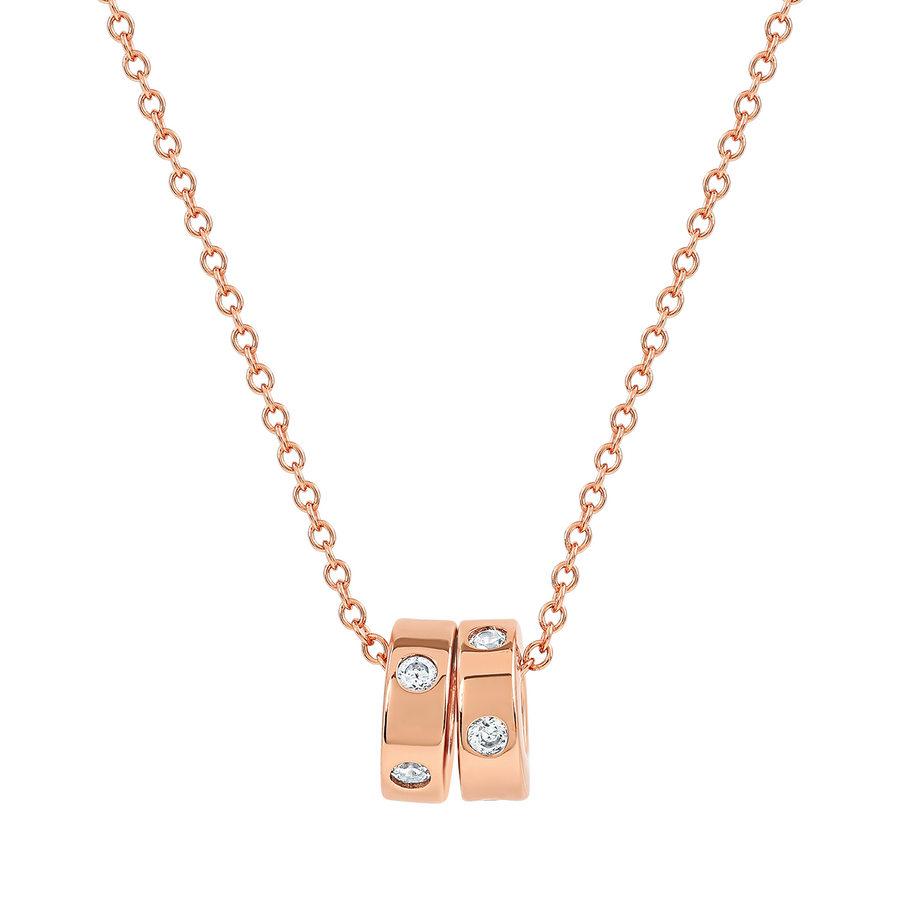 Rose Gold Clara Cubic Necklace