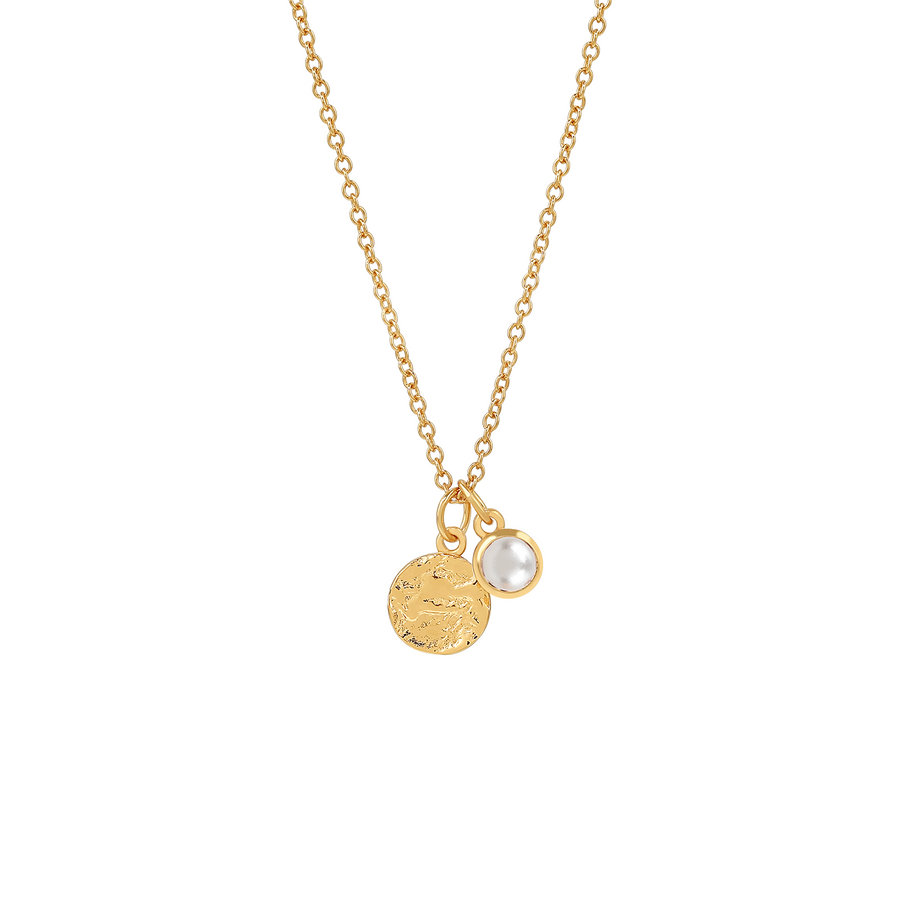 Gold Gabrielle Pearl Necklace