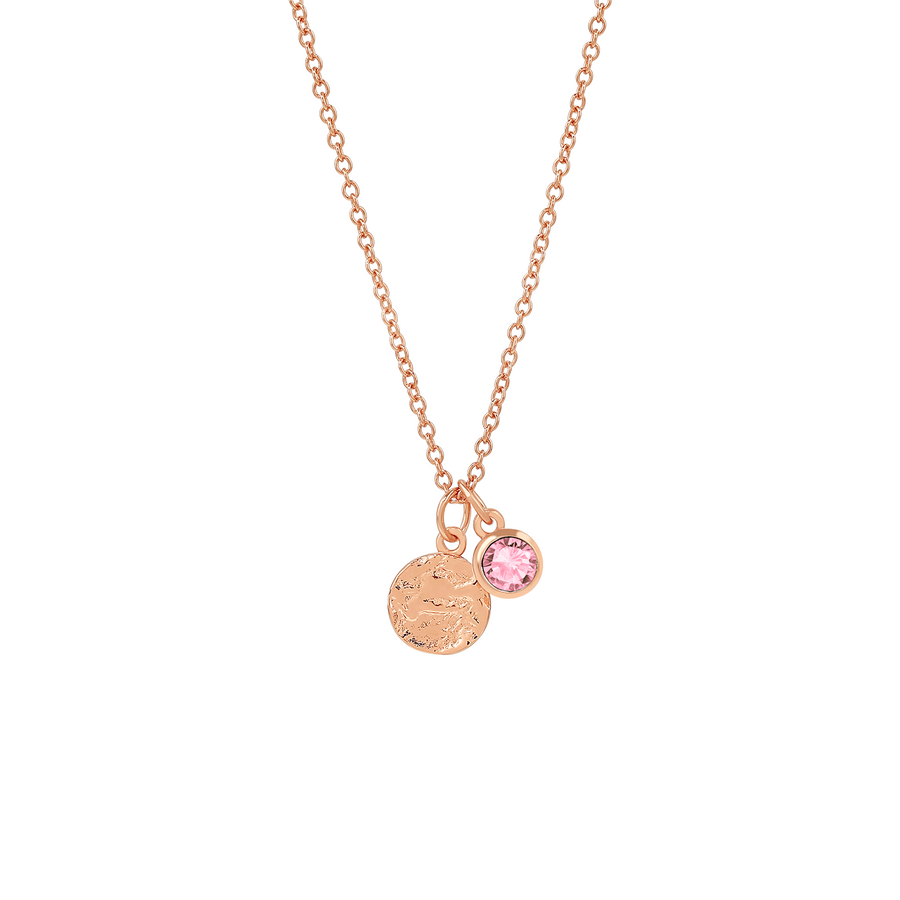 Rose Gold Gabrielle Pink Tourmaline Necklace