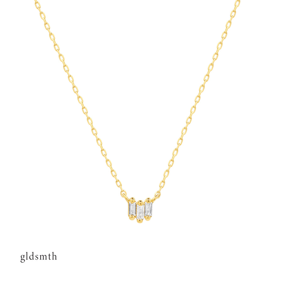 Handcrafted 14K solid yellow gold, set with white topazes.