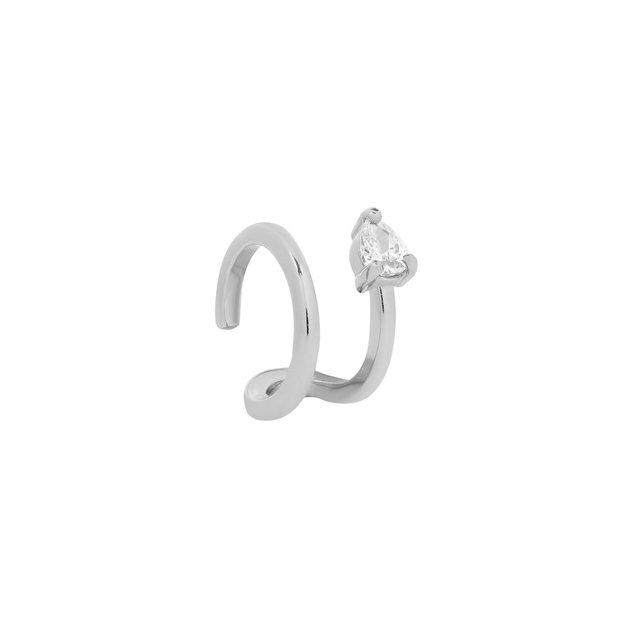 925 Silver Beverly Cubic Ear Cuff