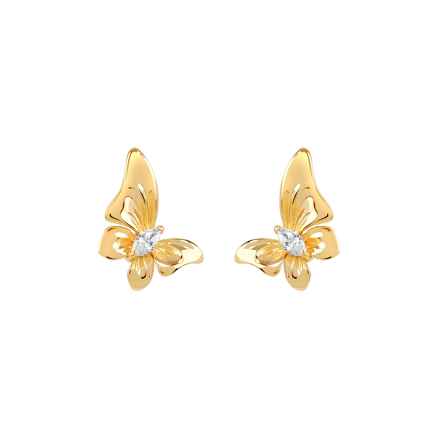 Gold Camilla Cubic Studs