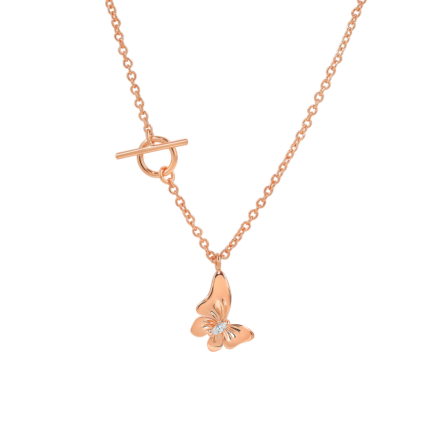 Rose Gold Camilla Cubic Necklace