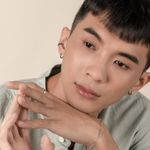 Model is wearing elegant and statement textured ear cuff in 925 silver.