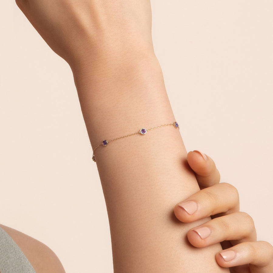 10k Gold Cheyenne Tanzanite Bracelet
