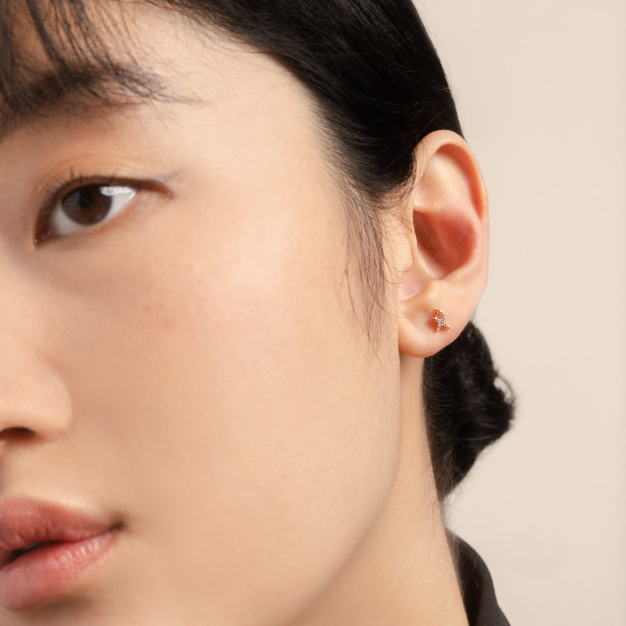 Rose Gold Juno Cubic Studs