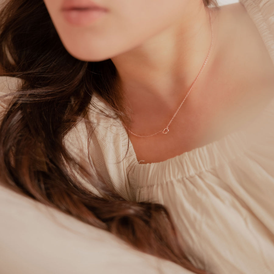 Rose Gold Love Knot Necklace