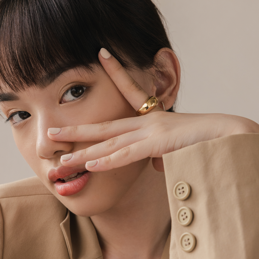Gold Dune Ring