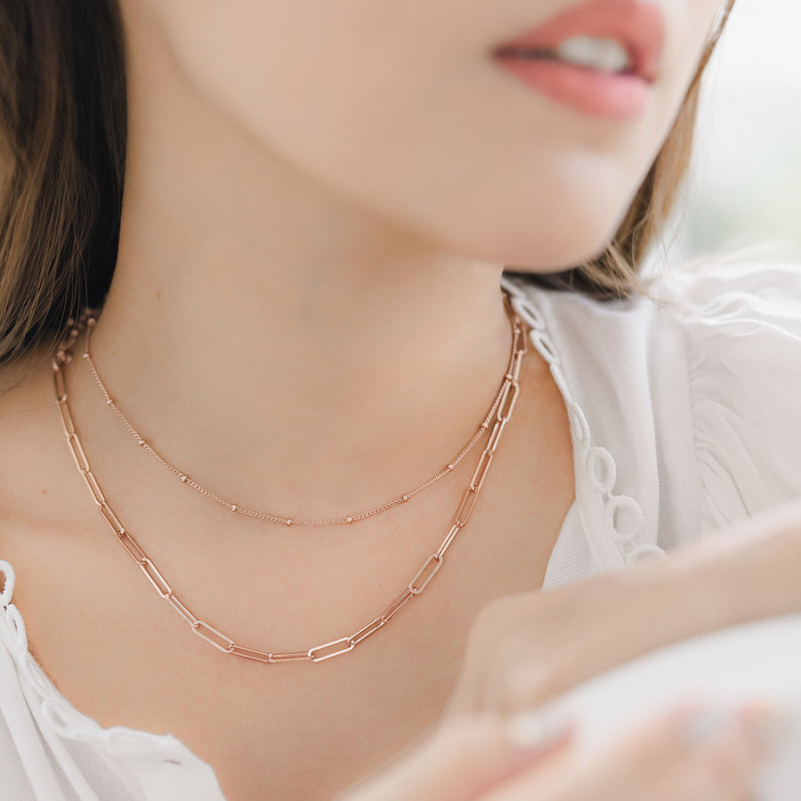 Rose Gold Vermeil Link Necklace