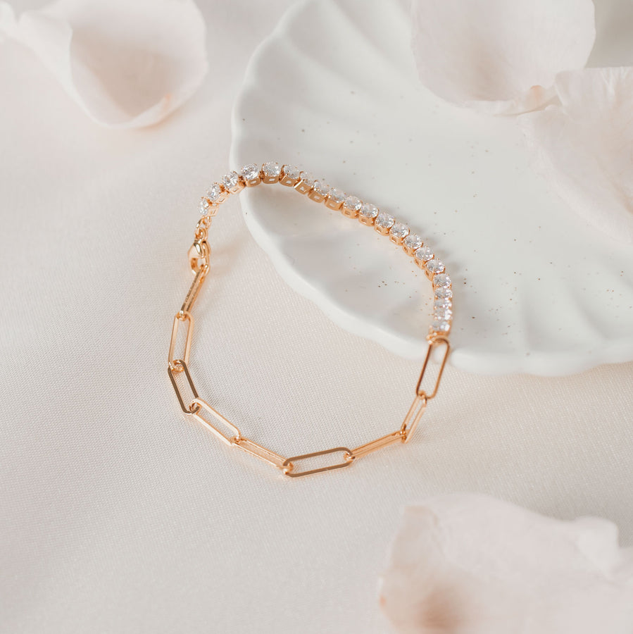 Rose Gold Modena Cubic Bracelet