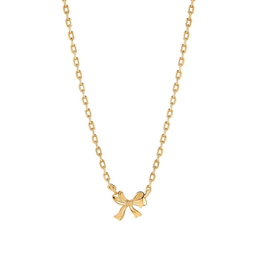 Gold Bow Necklace