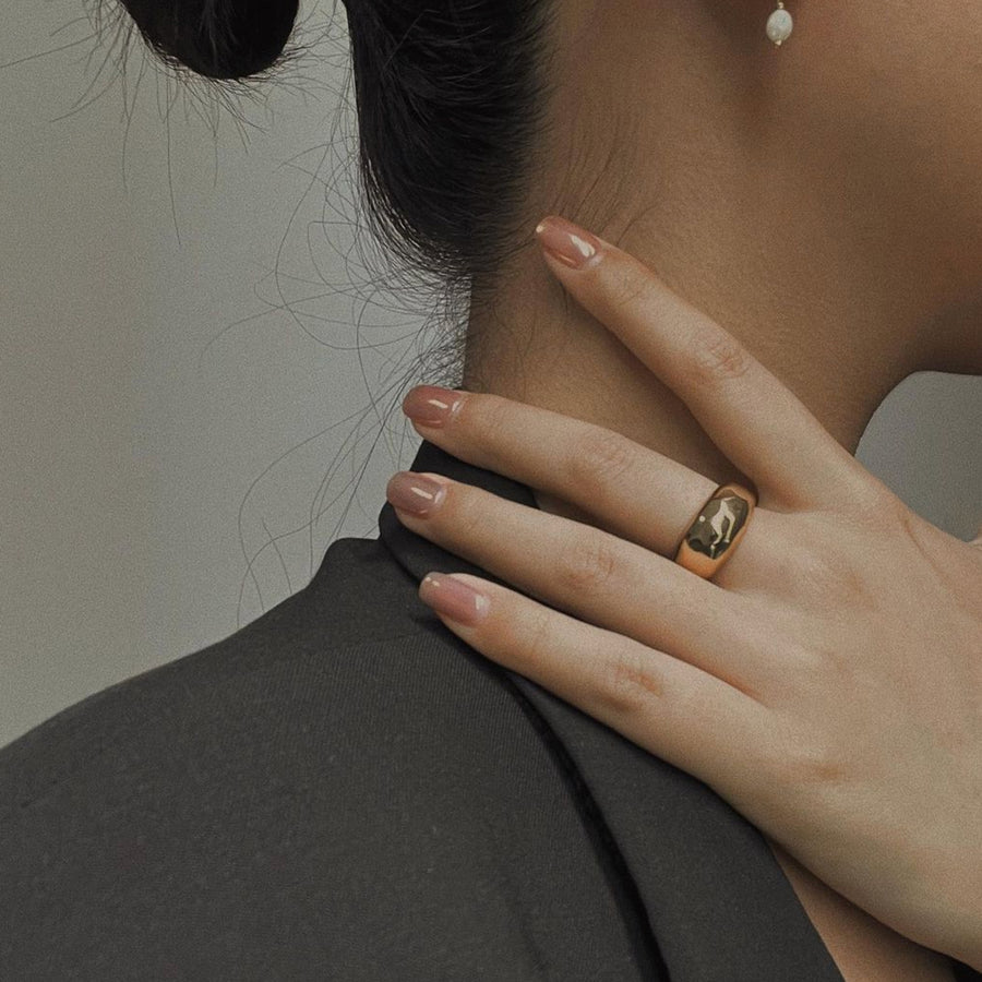Gold Dune Ring