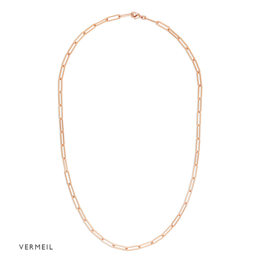 Rose Gold Vermeil Link Necklace