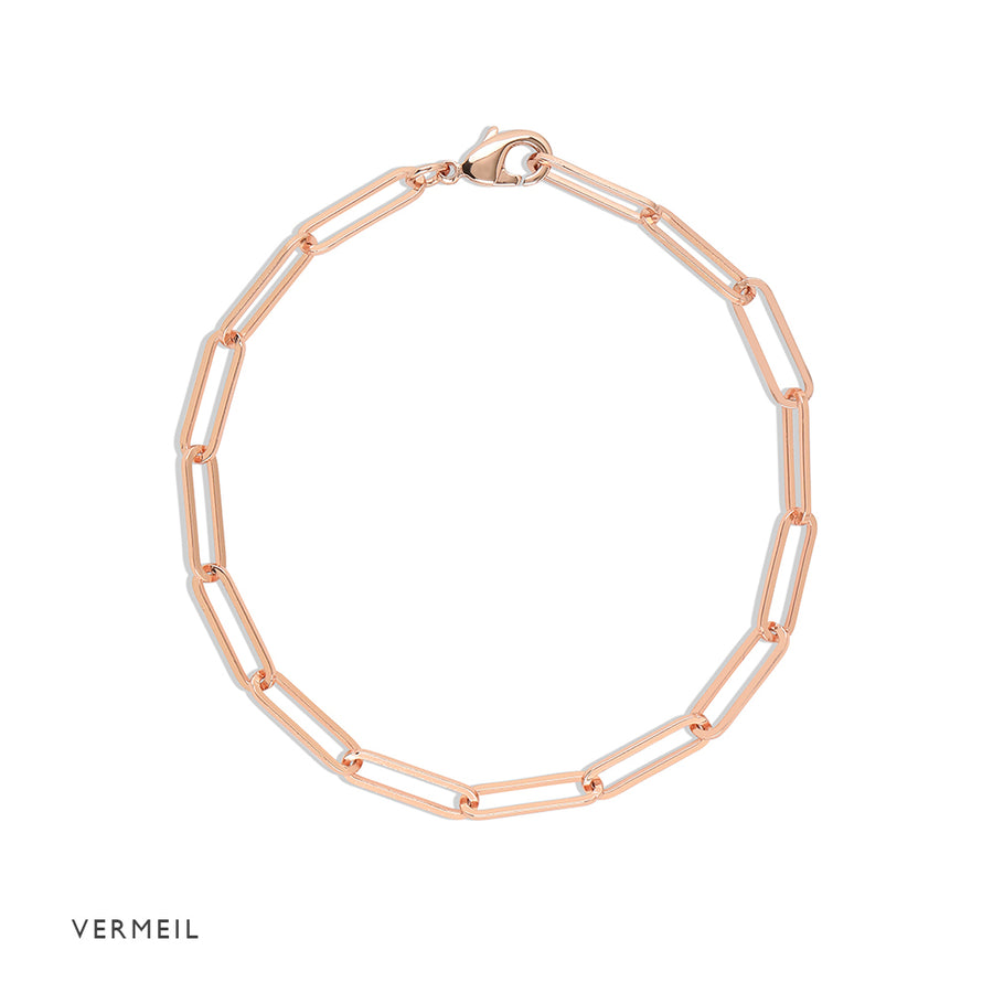 Rose Gold Vermeil Link Bracelet