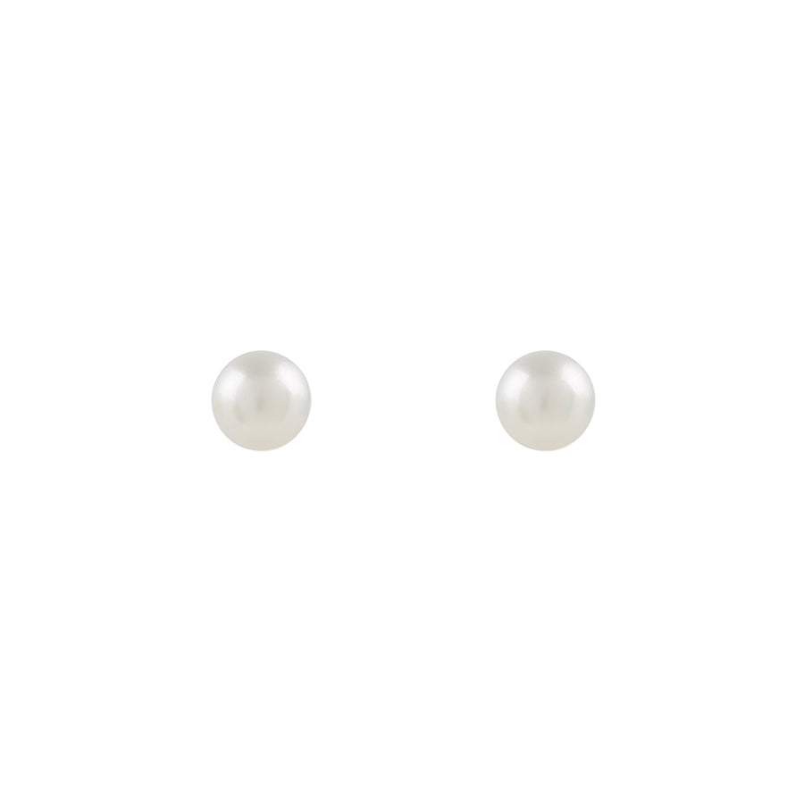 Rose Gold Basic Pearl Studs