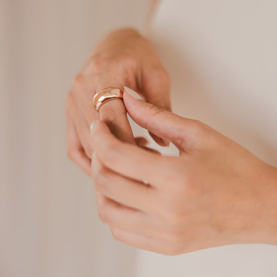 Rose Gold Dune Ring