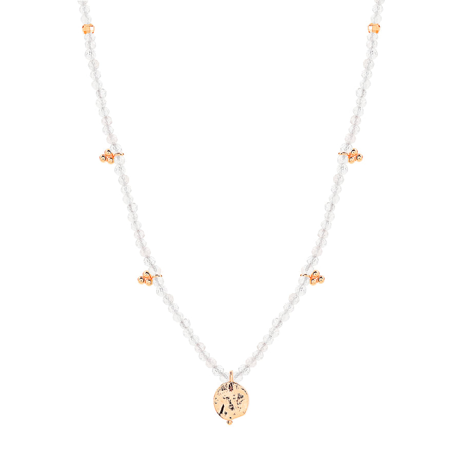 Rose Gold Sahara Labradorite Necklace
