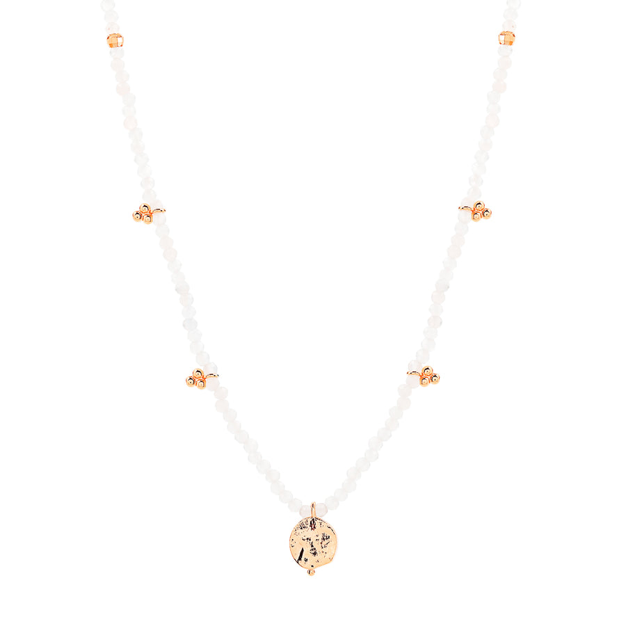 Rose Gold Sahara Moonstone Necklace