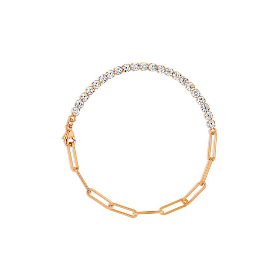Rose Gold Modena Cubic Bracelet