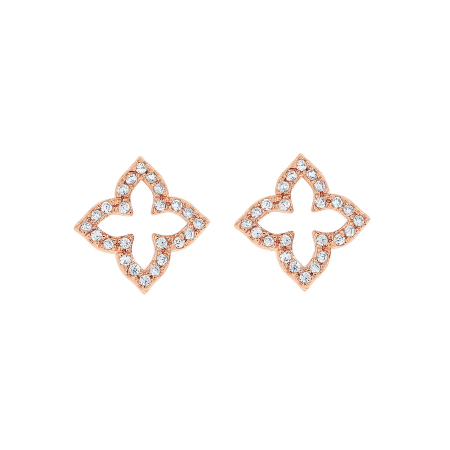 Rose Gold Casablanca Cubic Studs