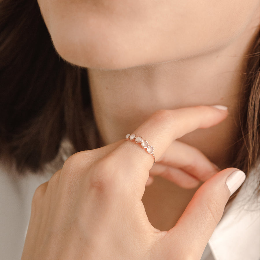14k Rose Gold Harriet Moonstone Ring