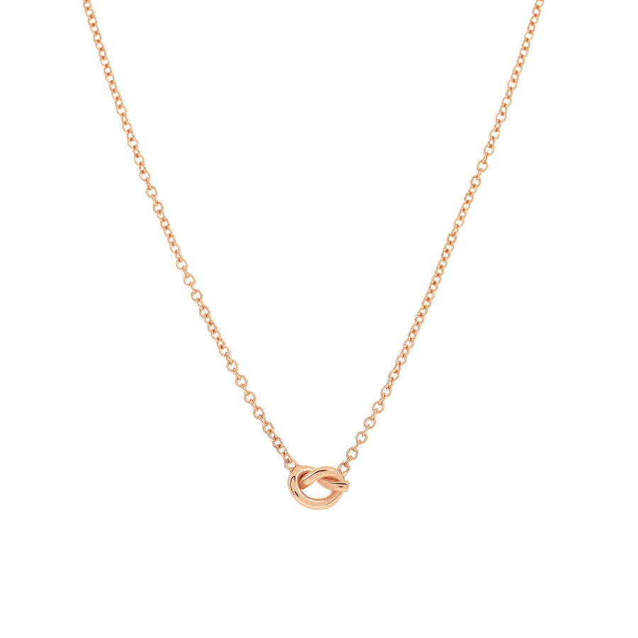 Rose Gold Love Knot Necklace