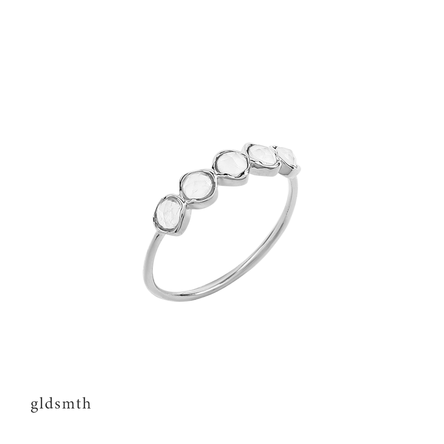 14k White Gold Harriet Moonstone Ring