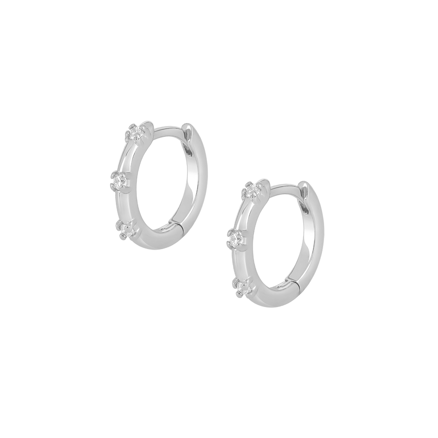 925 Silver Remy Cubic Huggies