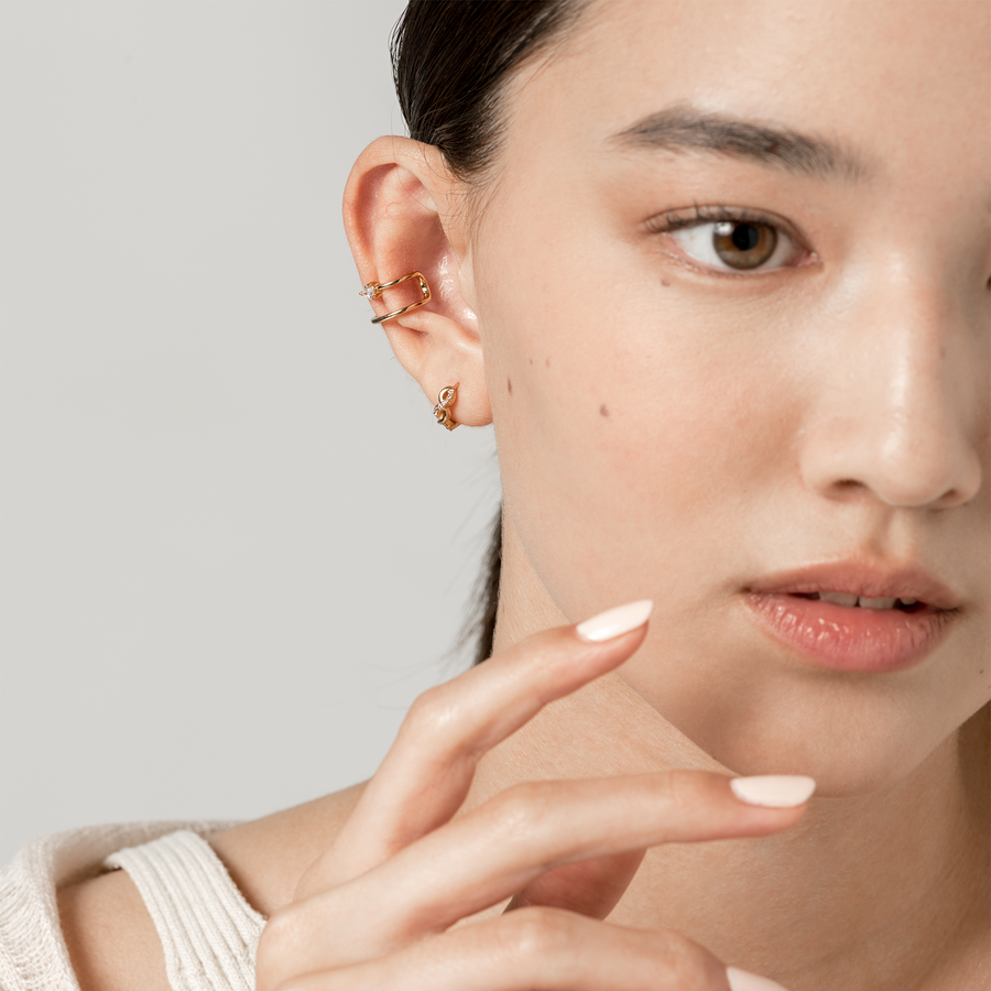 Gold Beverly Cubic Ear Cuff