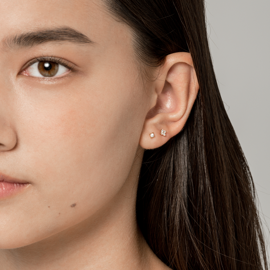 Gold Tessa Cubic Studs