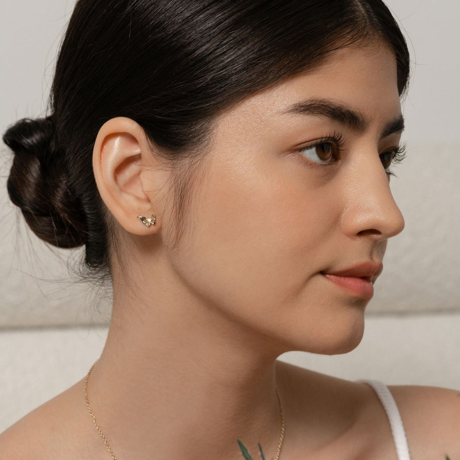 Gold Camilla Cubic Studs
