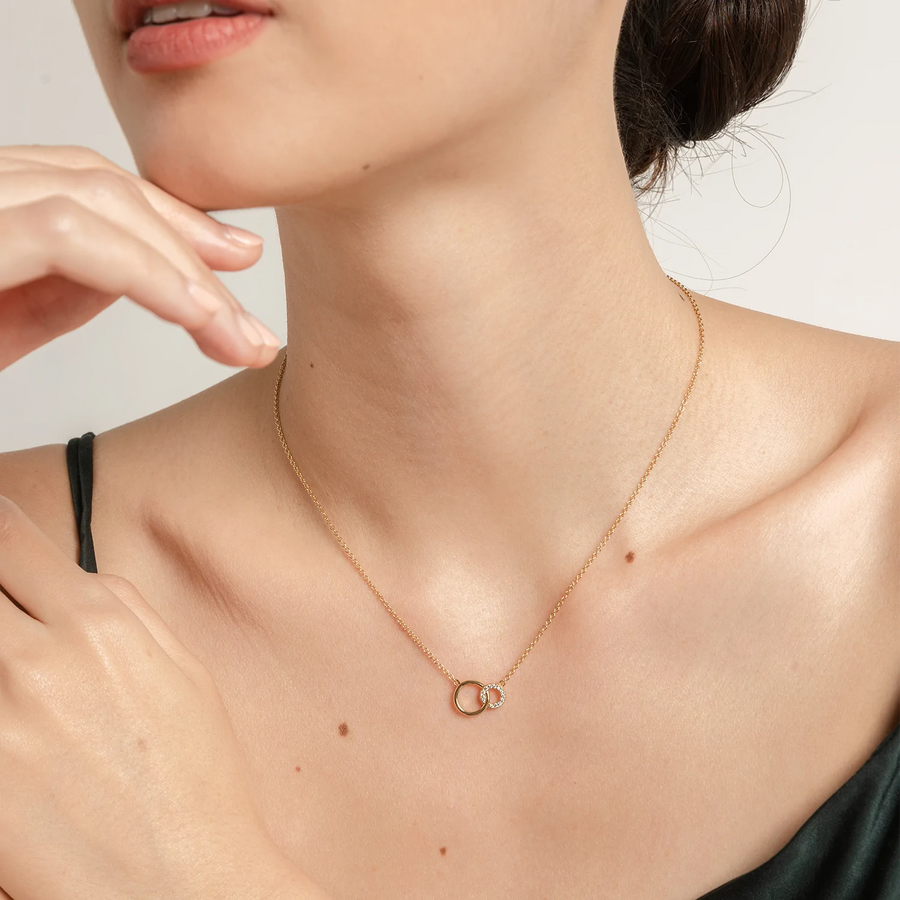 Gold Constance Cubic Necklace