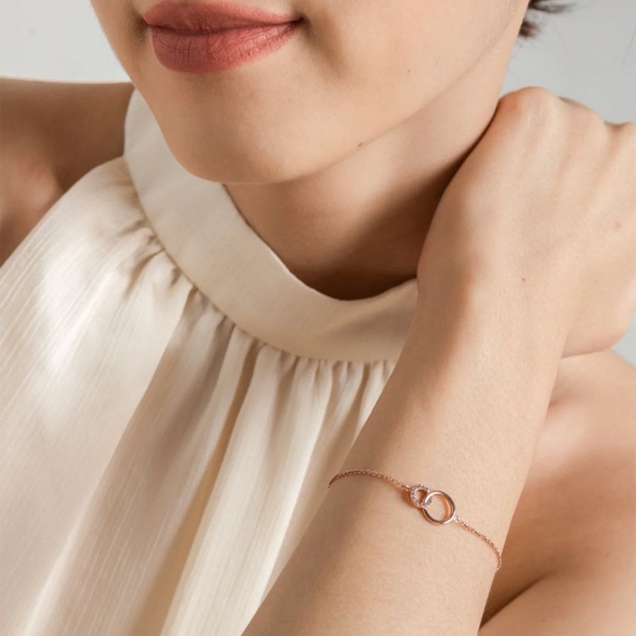Rose Gold Constance Cubic Bracelet