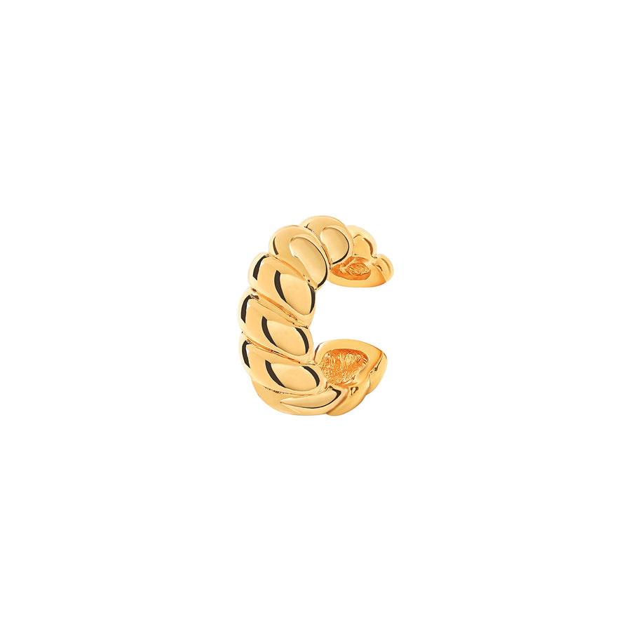 Gold Twisted Rope Ear Cuff