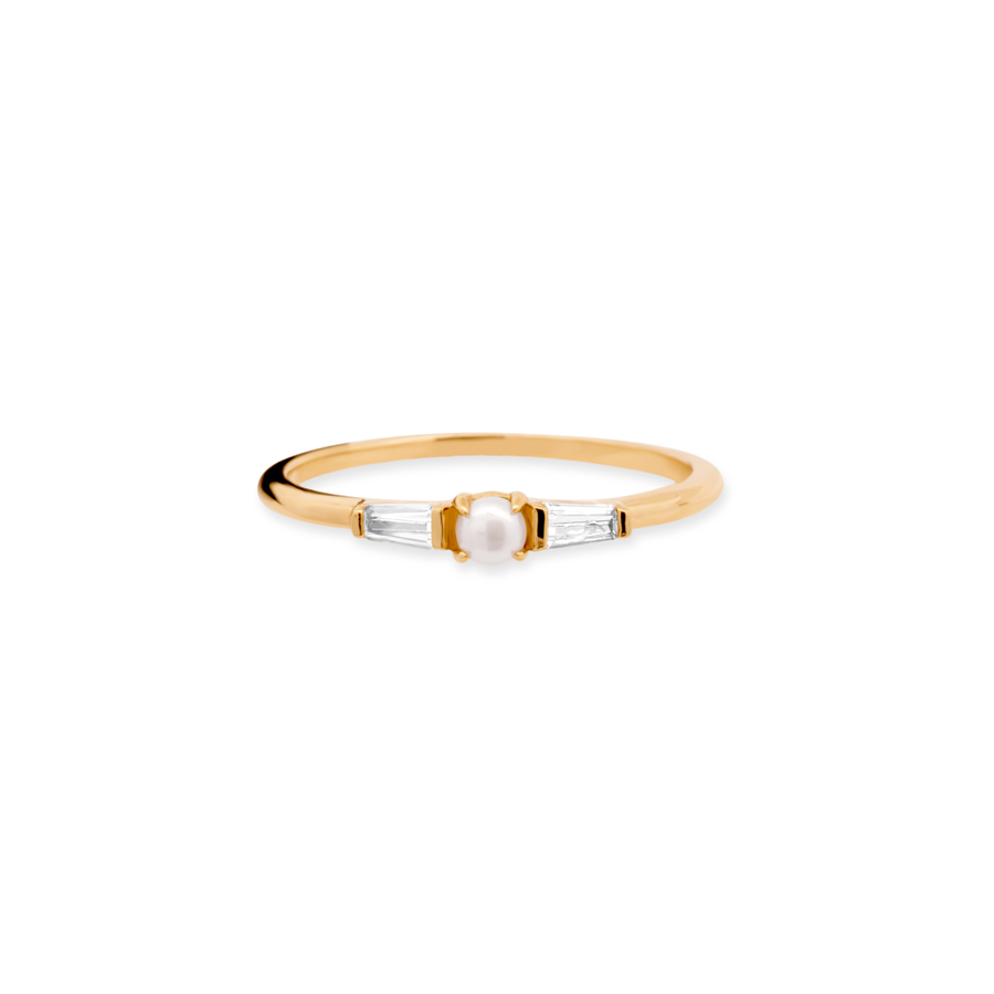 Gold Judith Pearl Ring
