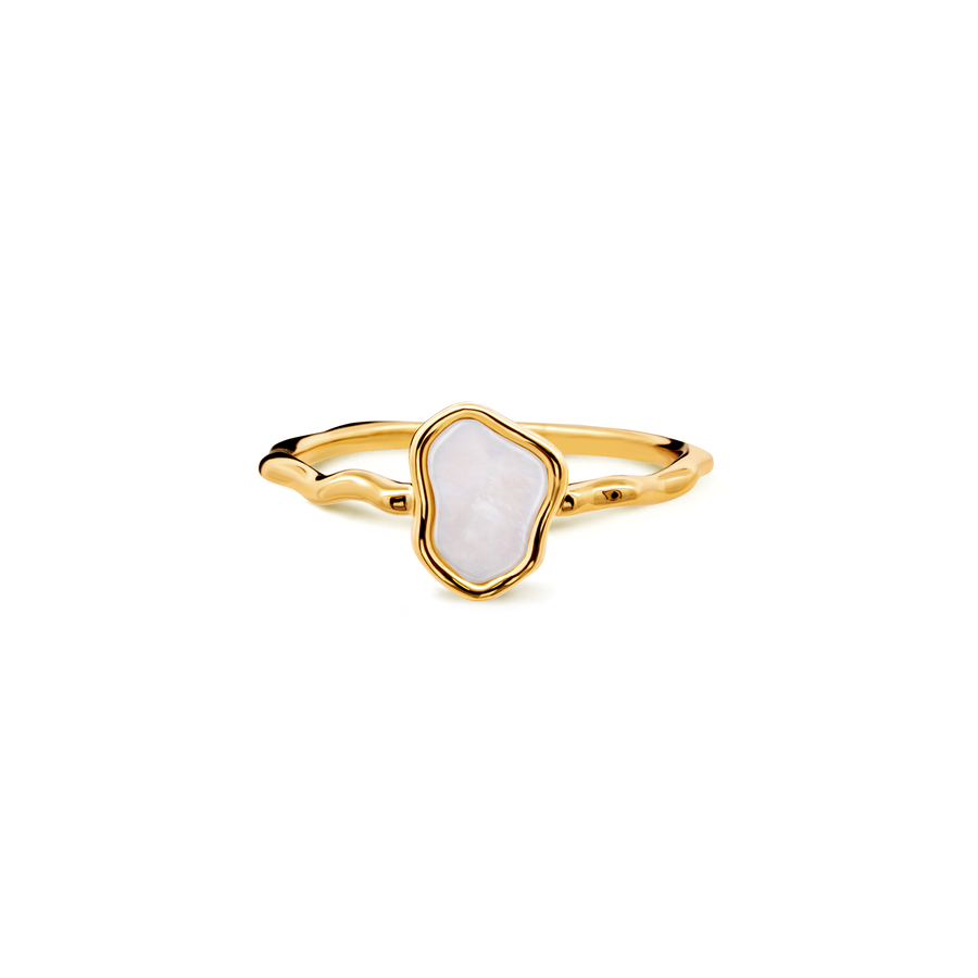 Gold Daria Mother of Pearl Ring