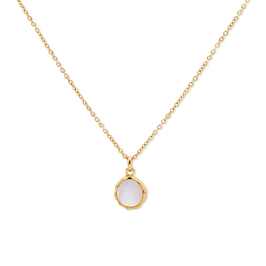 Gold Noemi Mother of Pearl Necklace