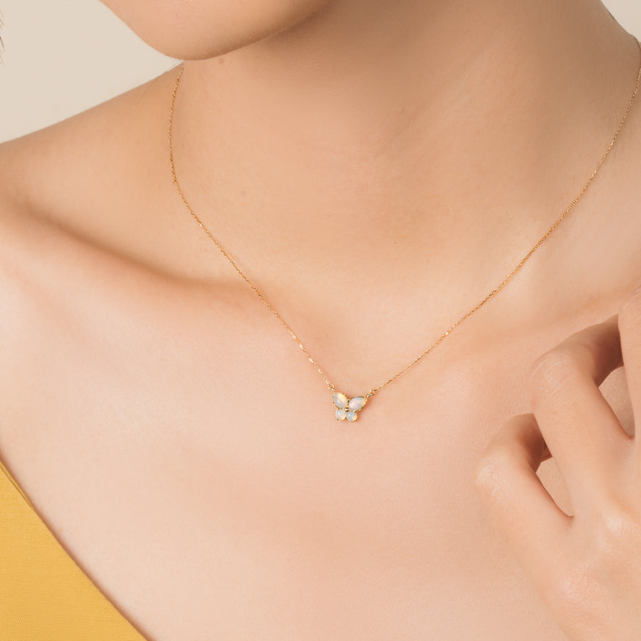 10k Gold Elyse Opal Necklace