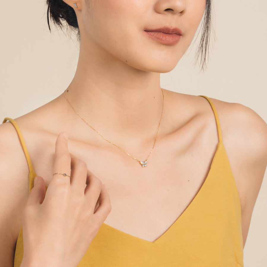 10k Gold Elyse Opal Necklace