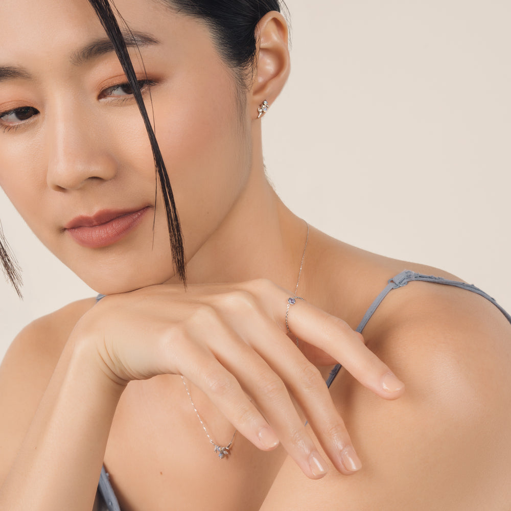 10k White Gold Claire Tanzanite Ring