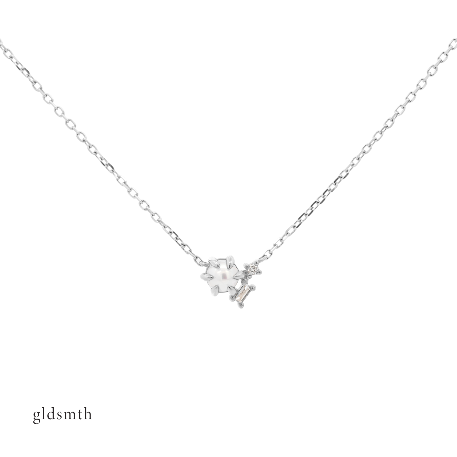White gold necklace for 2025 baby girl