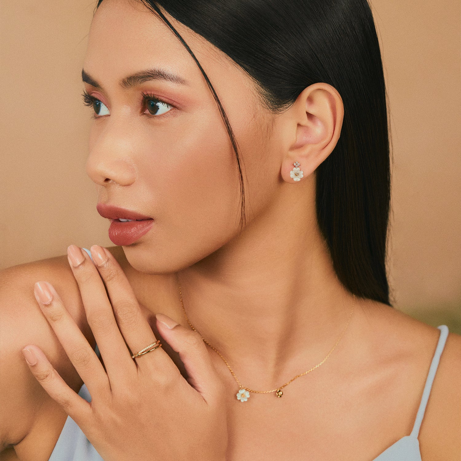 Gold Fayola Earrings