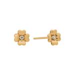 Gold Clover Studs