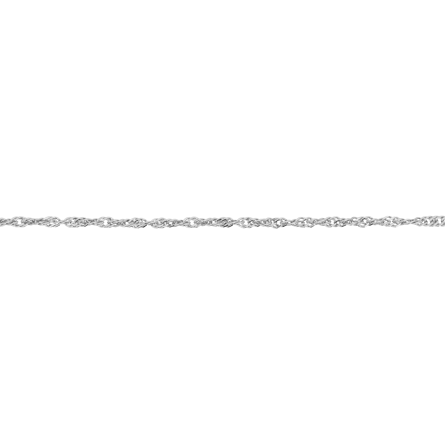 Silver Singapore Chain Necklace 1.4mm