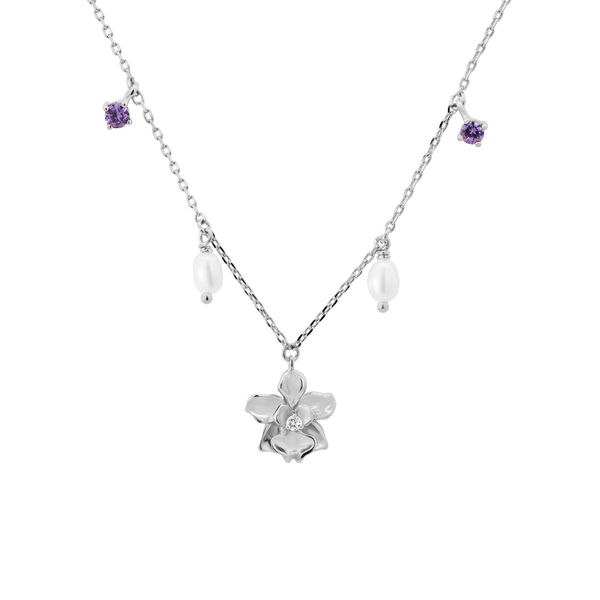 Silver Cataleya Necklace – By Invite Only