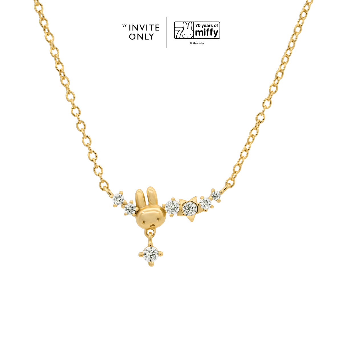 Miffy2021　k18ネックレス　1.85㎜幅 アジャスターカン付き ゴールドミッフィースターダストネックレス – By Invite Only