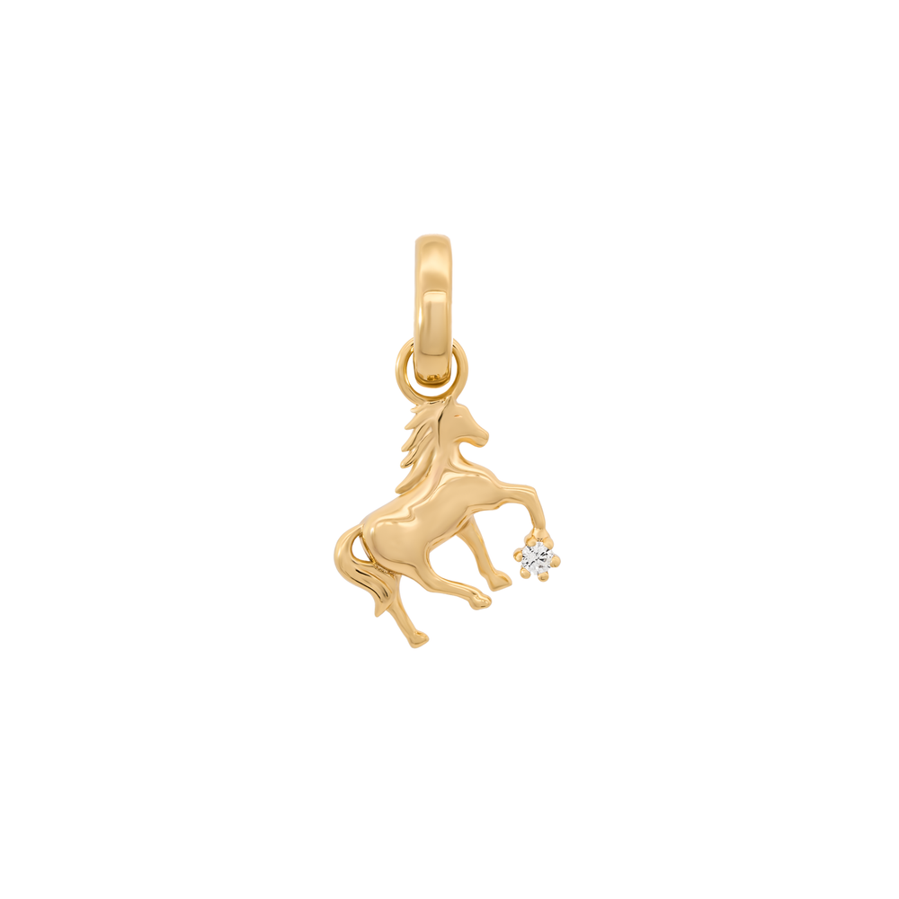 Gold Horse Charm