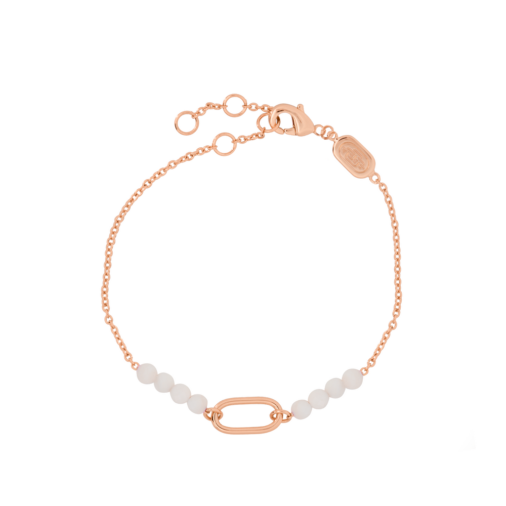 Rose Gold Charm Capsule Bracelet