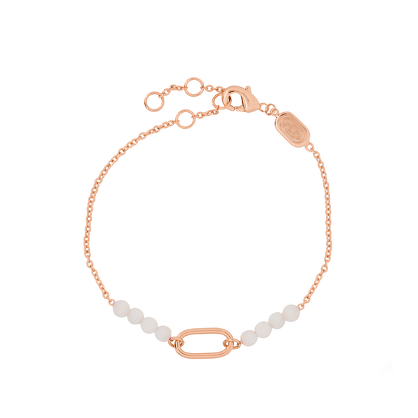 Rose Gold Charm Capsule Bracelet