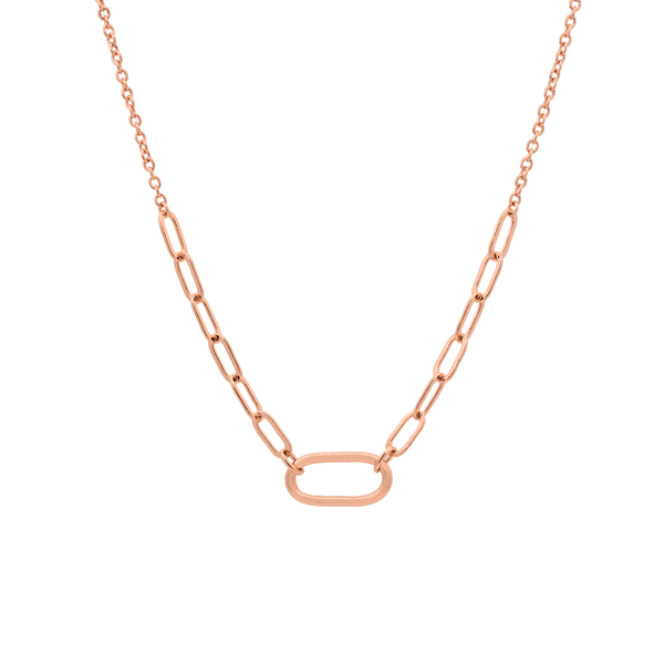 Rose Gold Charm Capsule Necklace
